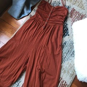 Orange/brown romper.